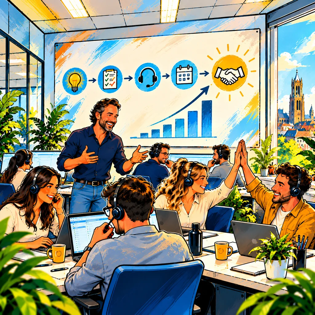 SalesBasics: samen oefenen, bellen, coachen en succesvolle afspraken vieren